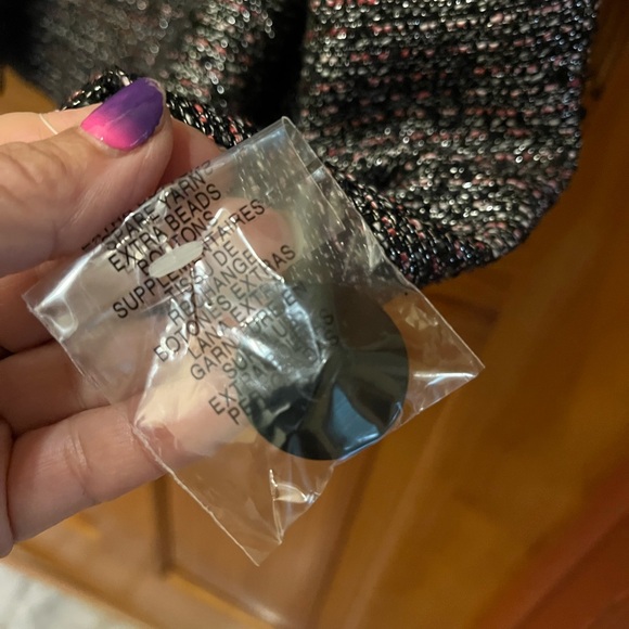 Jones Studio Black/Pink/Metallic Tweed Blazer - Picture 6 of 6